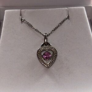 Sterling silver heart pendant